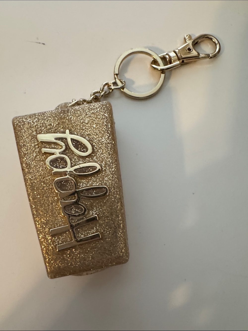 Glitter hand sanitizer holder